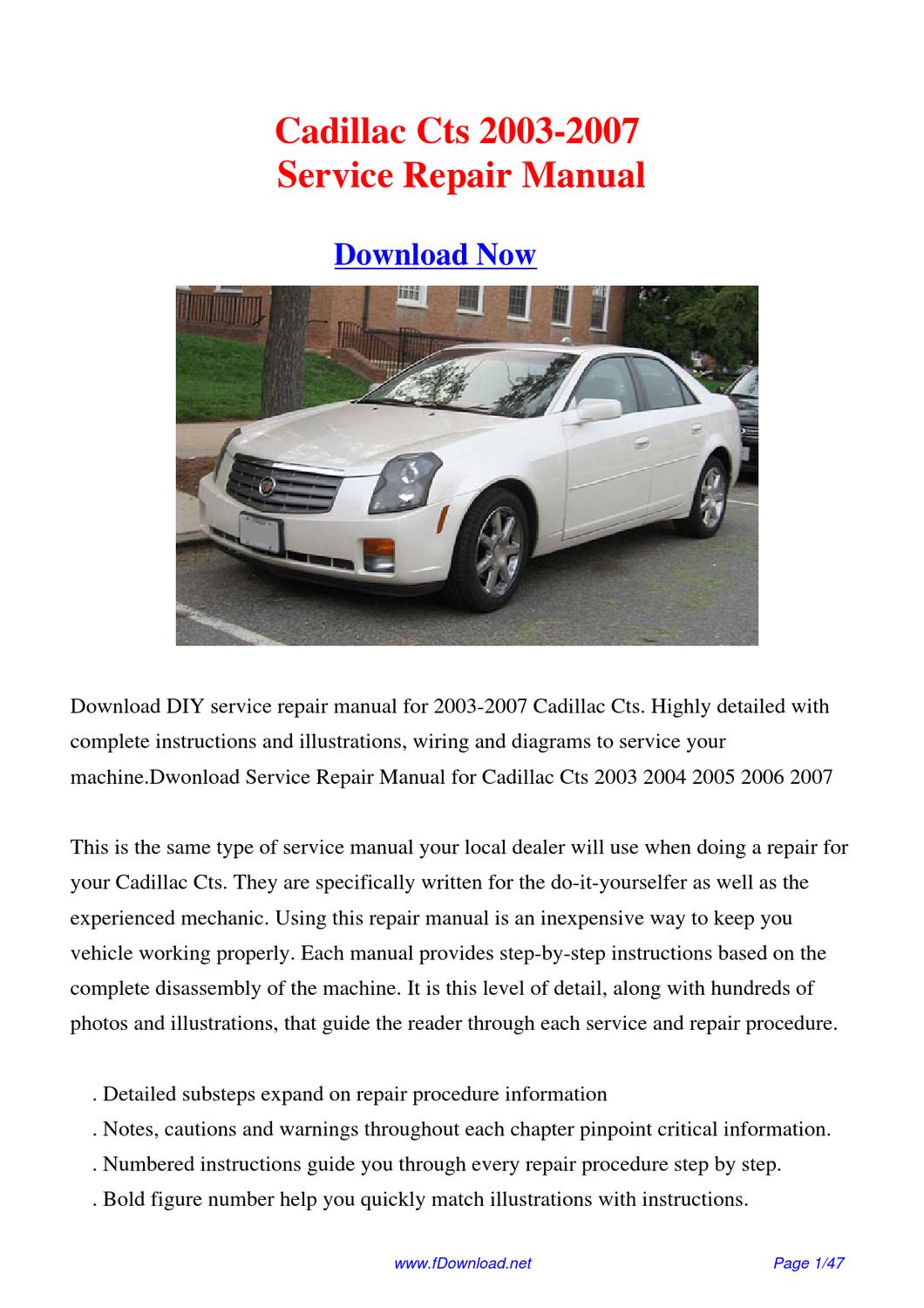 Cadillac cts manual for sale